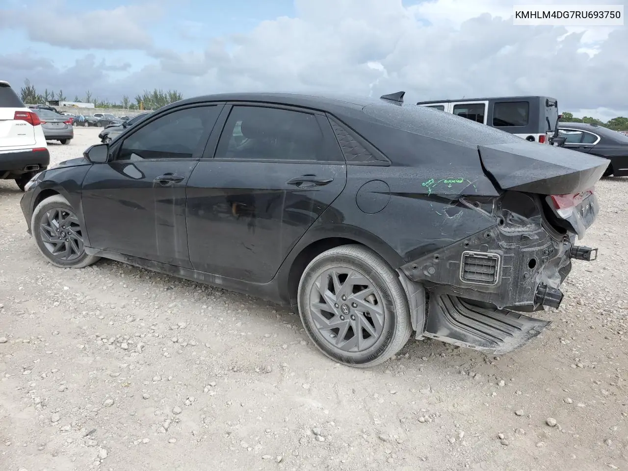 2024 Hyundai Elantra Sel VIN: KMHLM4DG7RU693750 Lot: 62909485