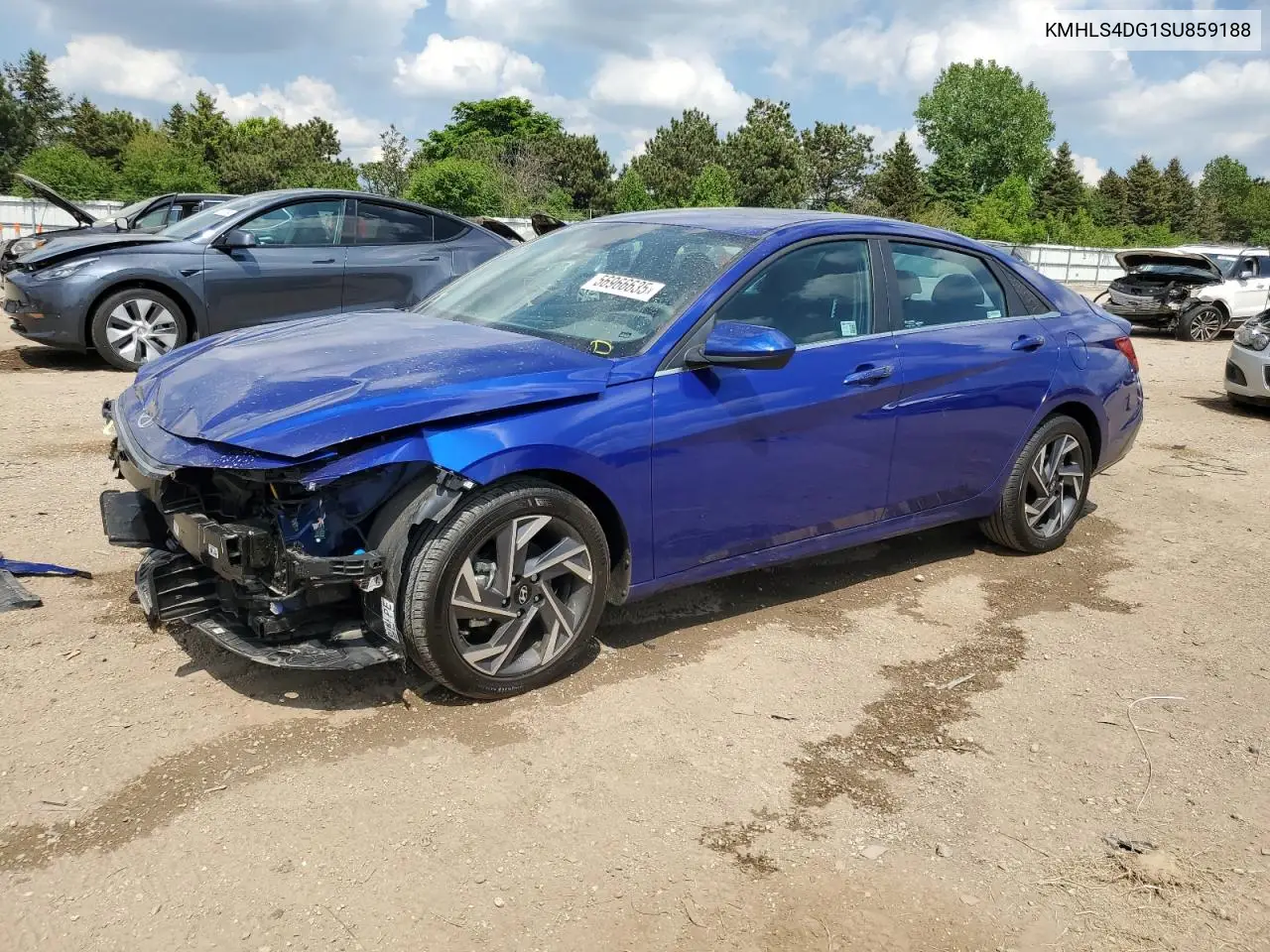2025 Hyundai Elantra Sel VIN: KMHLS4DG1SU859188 Lot: 56966635