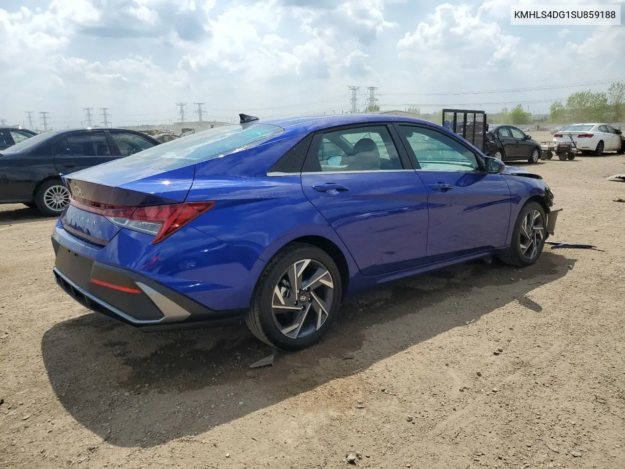 2025 Hyundai Elantra Sel VIN: KMHLS4DG1SU859188 Lot: 56966635