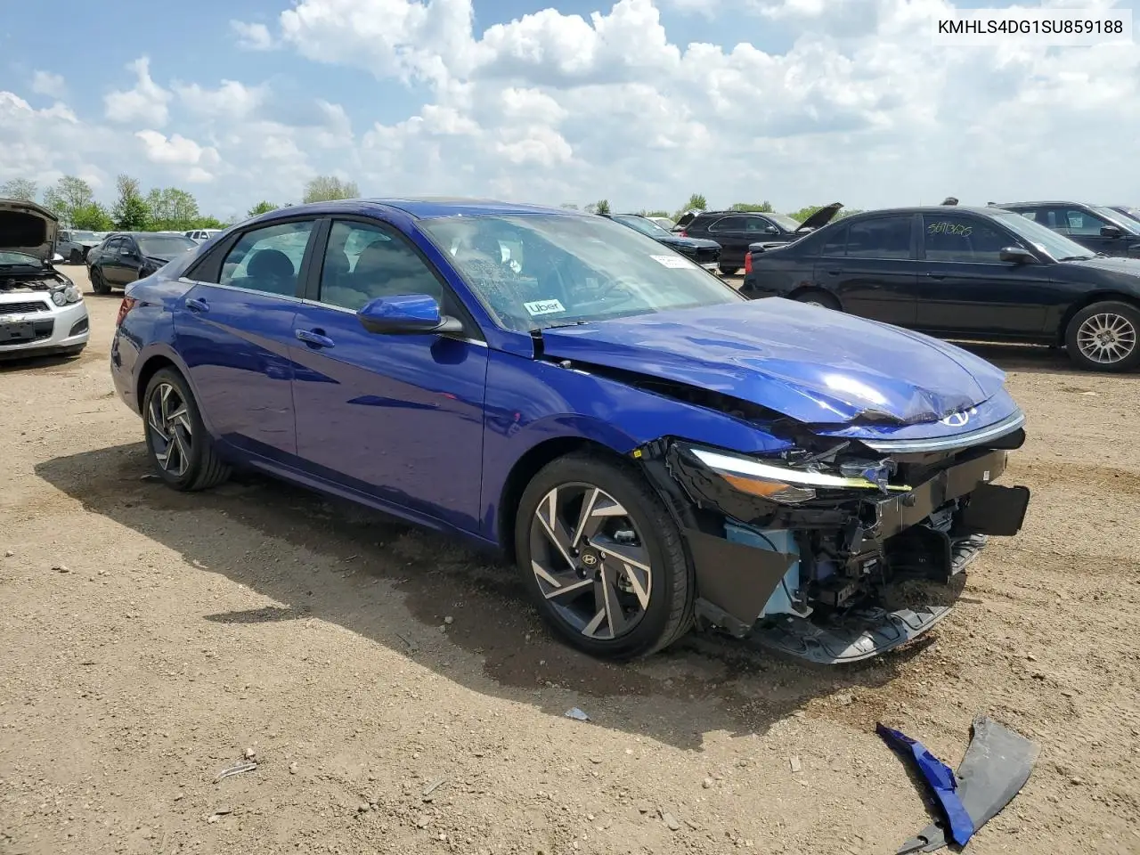 2025 Hyundai Elantra Sel VIN: KMHLS4DG1SU859188 Lot: 56966635
