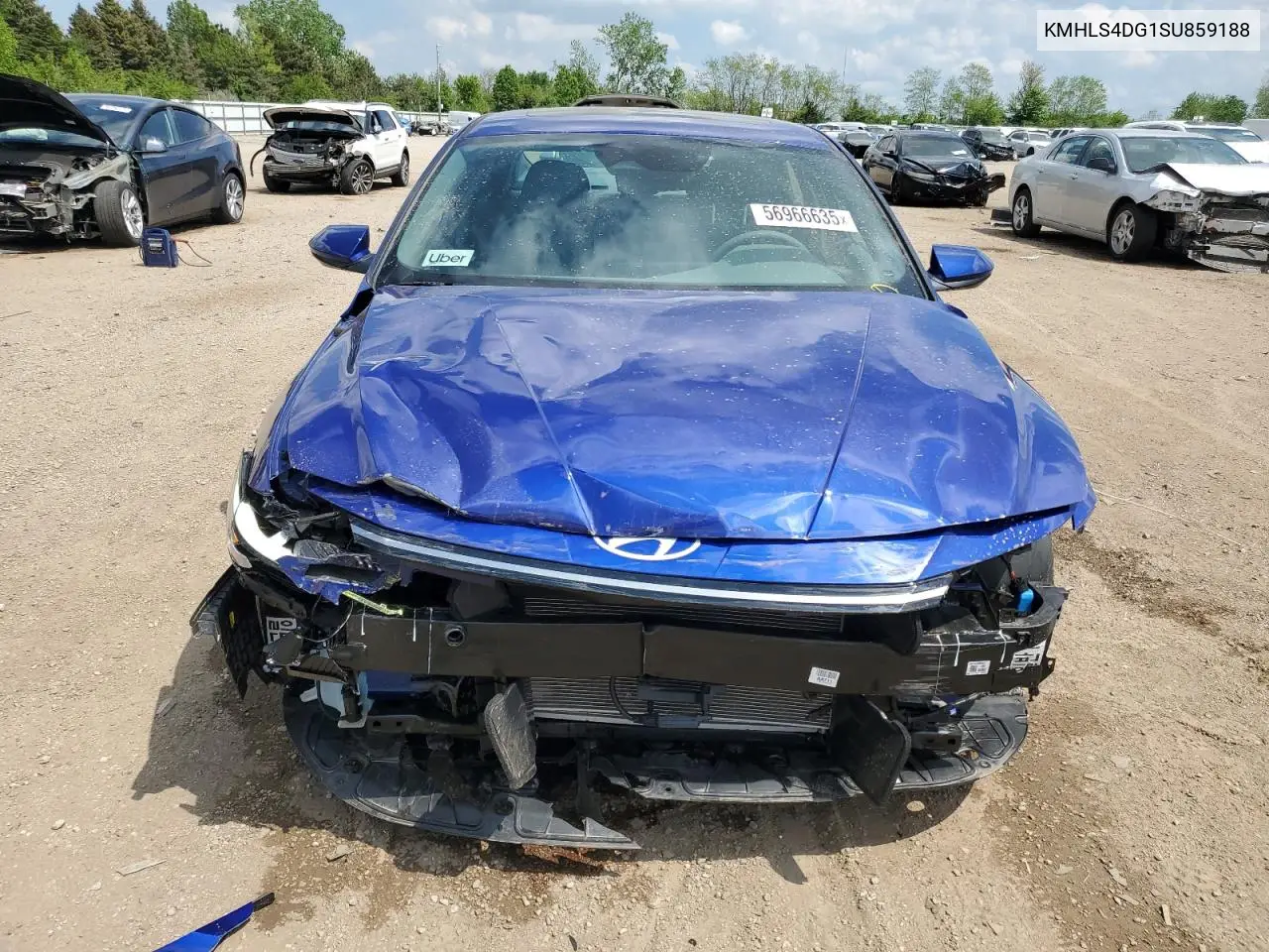 2025 Hyundai Elantra Sel VIN: KMHLS4DG1SU859188 Lot: 56966635