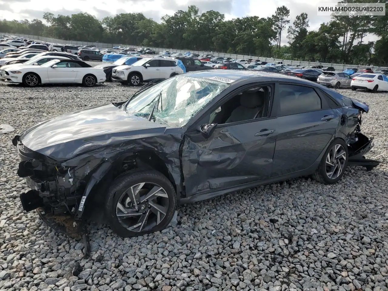 2025 Hyundai Elantra Sel Sport VIN: KMHLM4DG2SU982203 Lot: 58993395