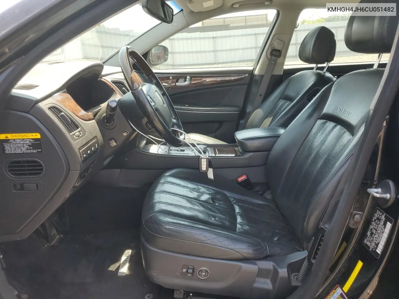 2012 Hyundai Equus Signature VIN: KMHGH4JH6CU051482 Lot: 61741935