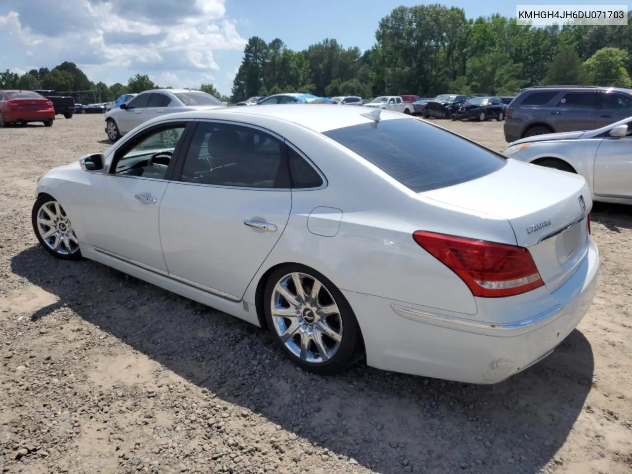2013 Hyundai Equus Signature VIN: KMHGH4JH6DU071703 Lot: 62747795