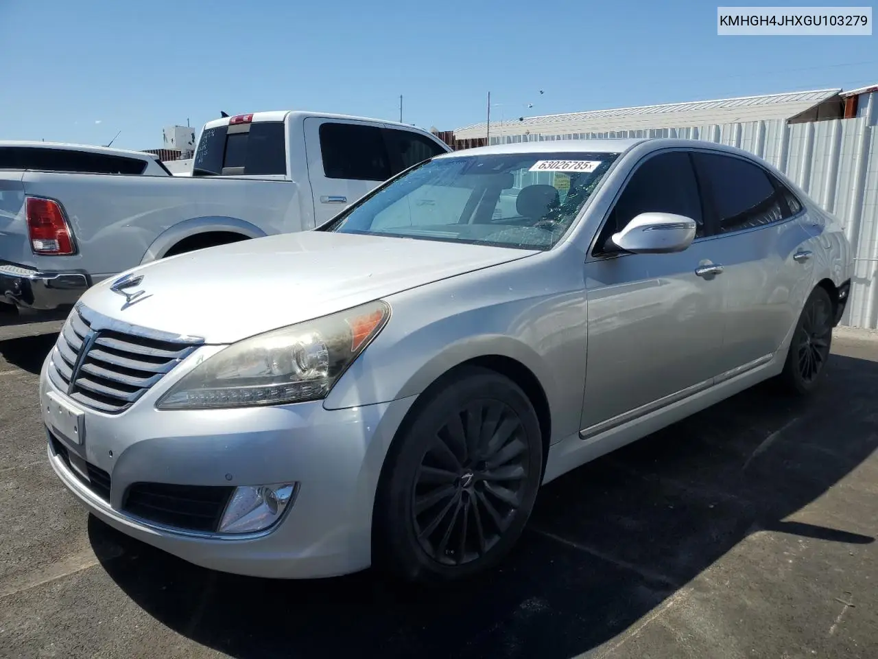 2016 Hyundai Equus Signature VIN: KMHGH4JHXGU103279 Lot: 63026785