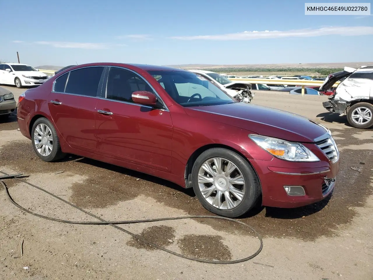 2009 Hyundai Genesis 3.8L VIN: KMHGC46E49U022780 Lot: 60662735