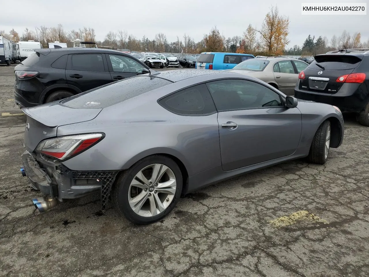 2010 Hyundai Genesis Coupe 3.8L VIN: KMHHU6KH2AU042270 Lot: 82710674