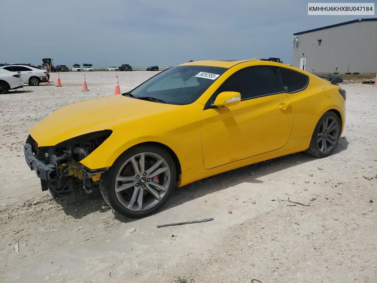 2011 Hyundai Genesis Coupe 3.8L VIN: KMHHU6KHXBU047184 Lot: 56392955