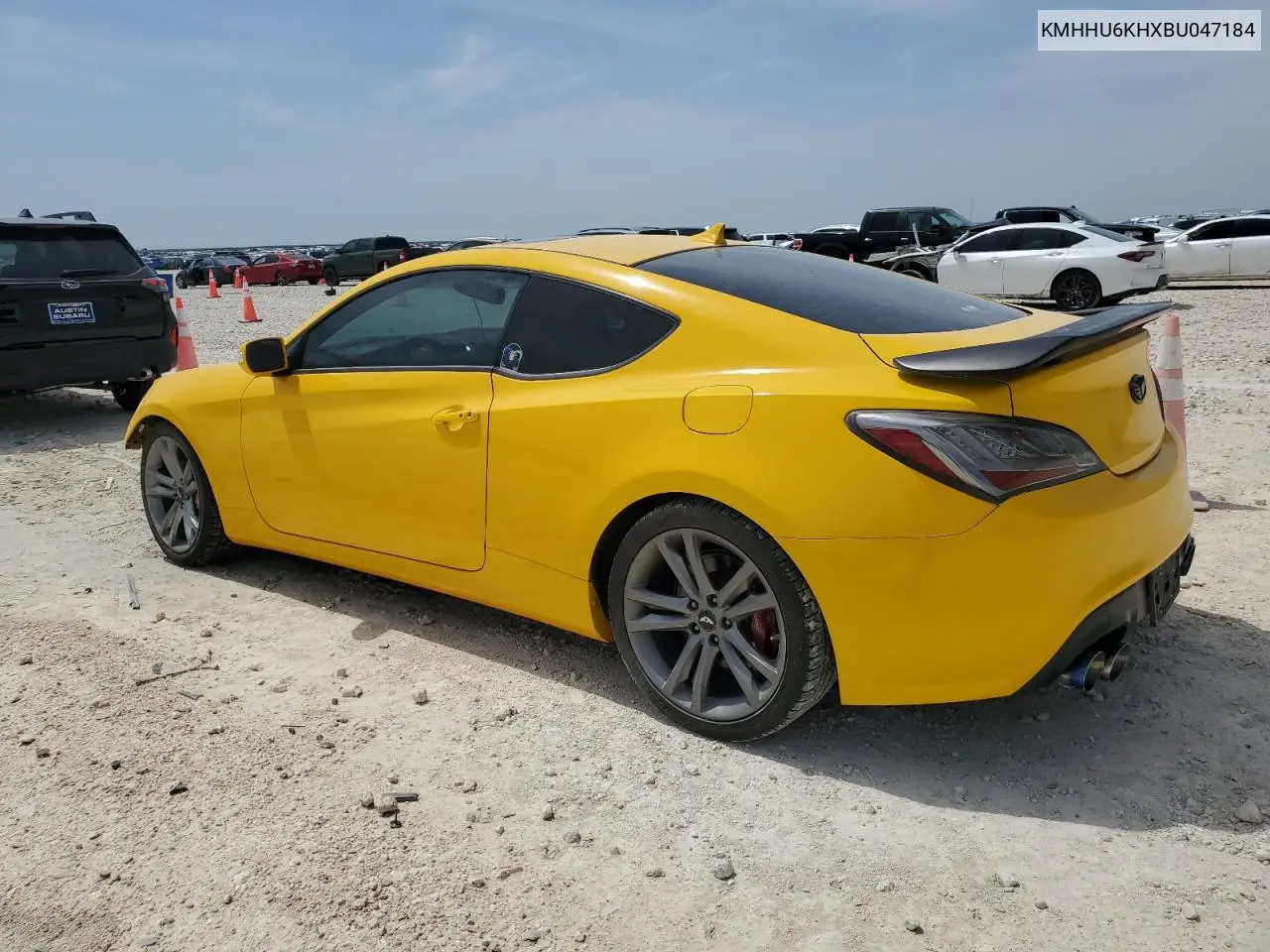 2011 Hyundai Genesis Coupe 3.8L VIN: KMHHU6KHXBU047184 Lot: 56392955