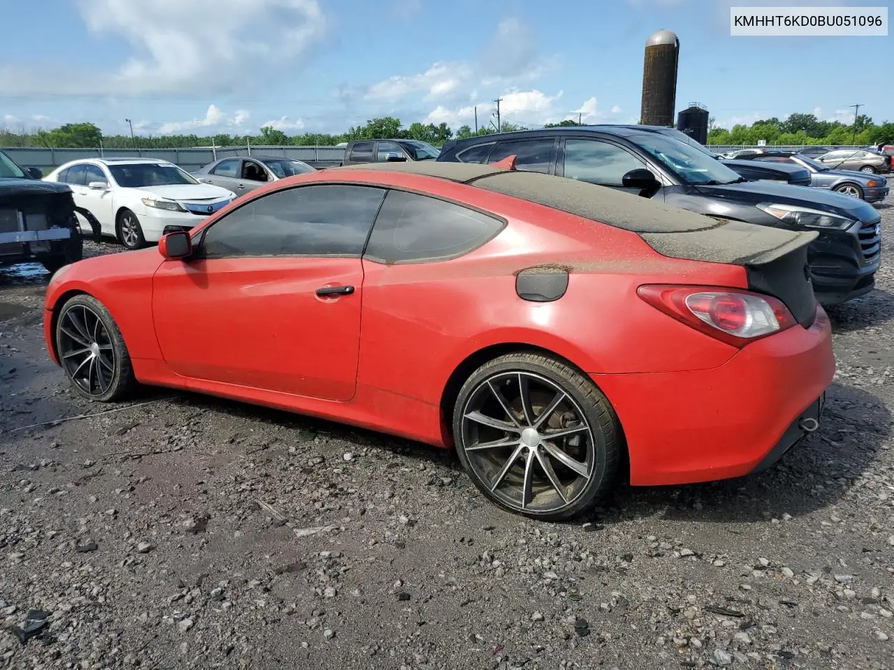 2011 Hyundai Genesis Coupe 2.0T VIN: KMHHT6KD0BU051096 Lot: 56750615