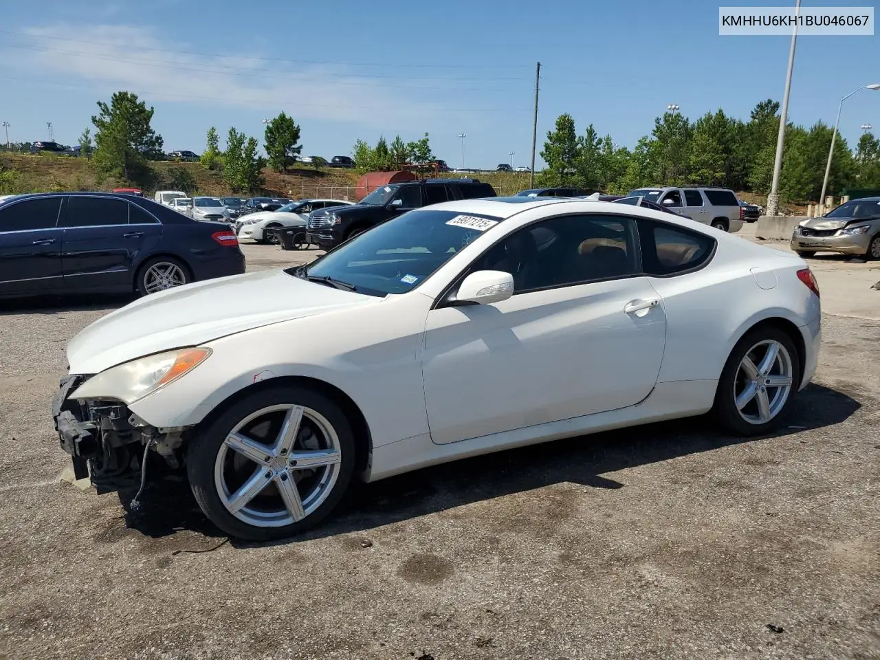 2011 Hyundai Genesis Coupe 3.8L VIN: KMHHU6KH1BU046067 Lot: 59971215