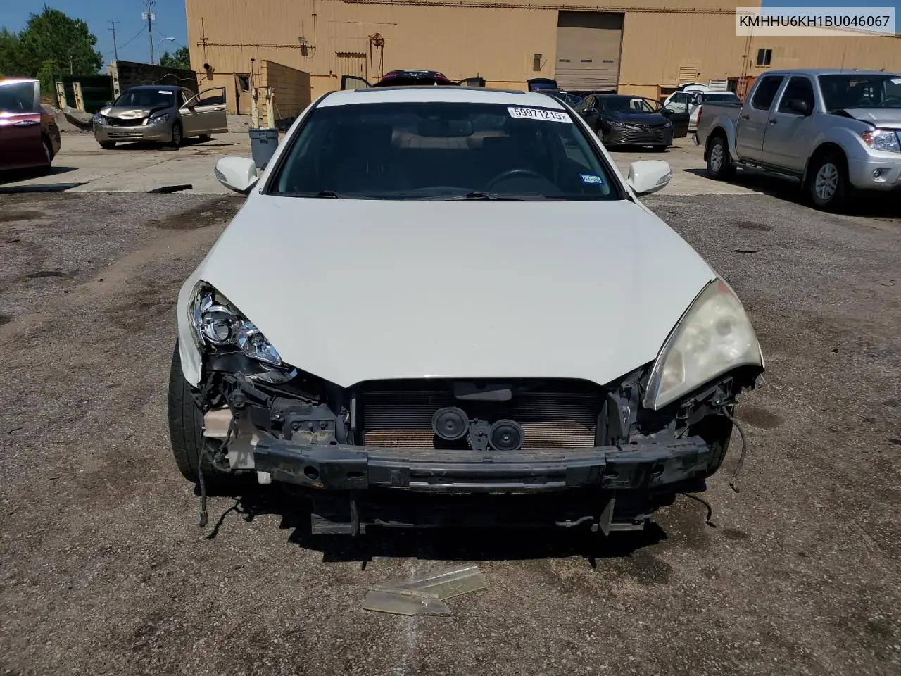 2011 Hyundai Genesis Coupe 3.8L VIN: KMHHU6KH1BU046067 Lot: 59971215