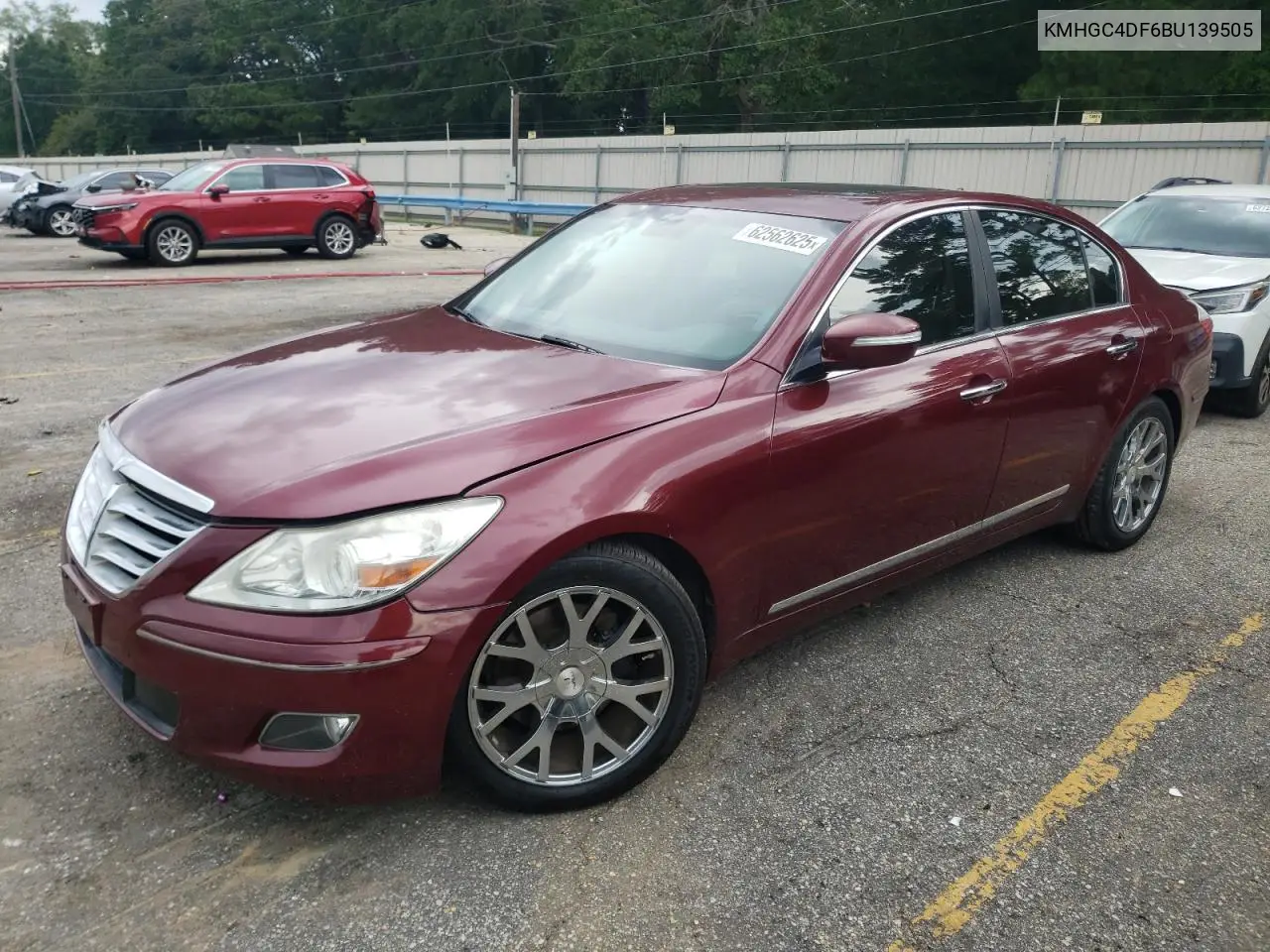 2011 Hyundai Genesis 4.6L VIN: KMHGC4DF6BU139505 Lot: 62562625