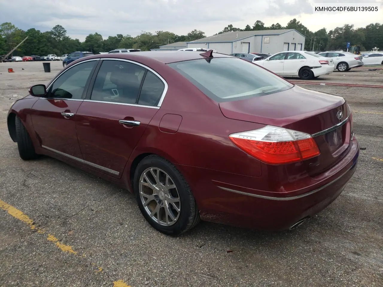 2011 Hyundai Genesis 4.6L VIN: KMHGC4DF6BU139505 Lot: 62562625