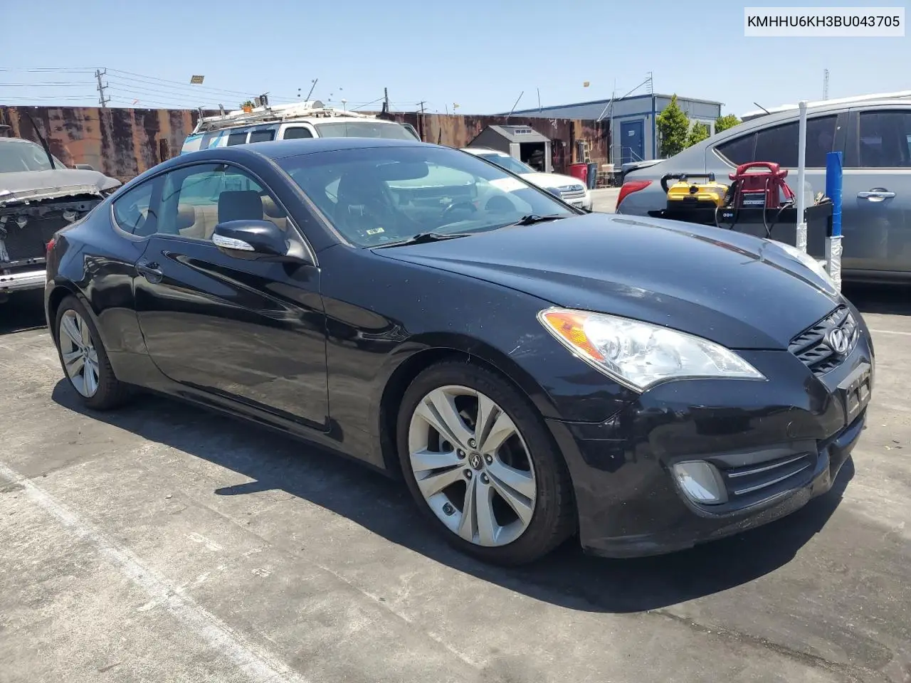 2011 Hyundai Genesis Coupe 3.8L VIN: KMHHU6KH3BU043705 Lot: 62675195