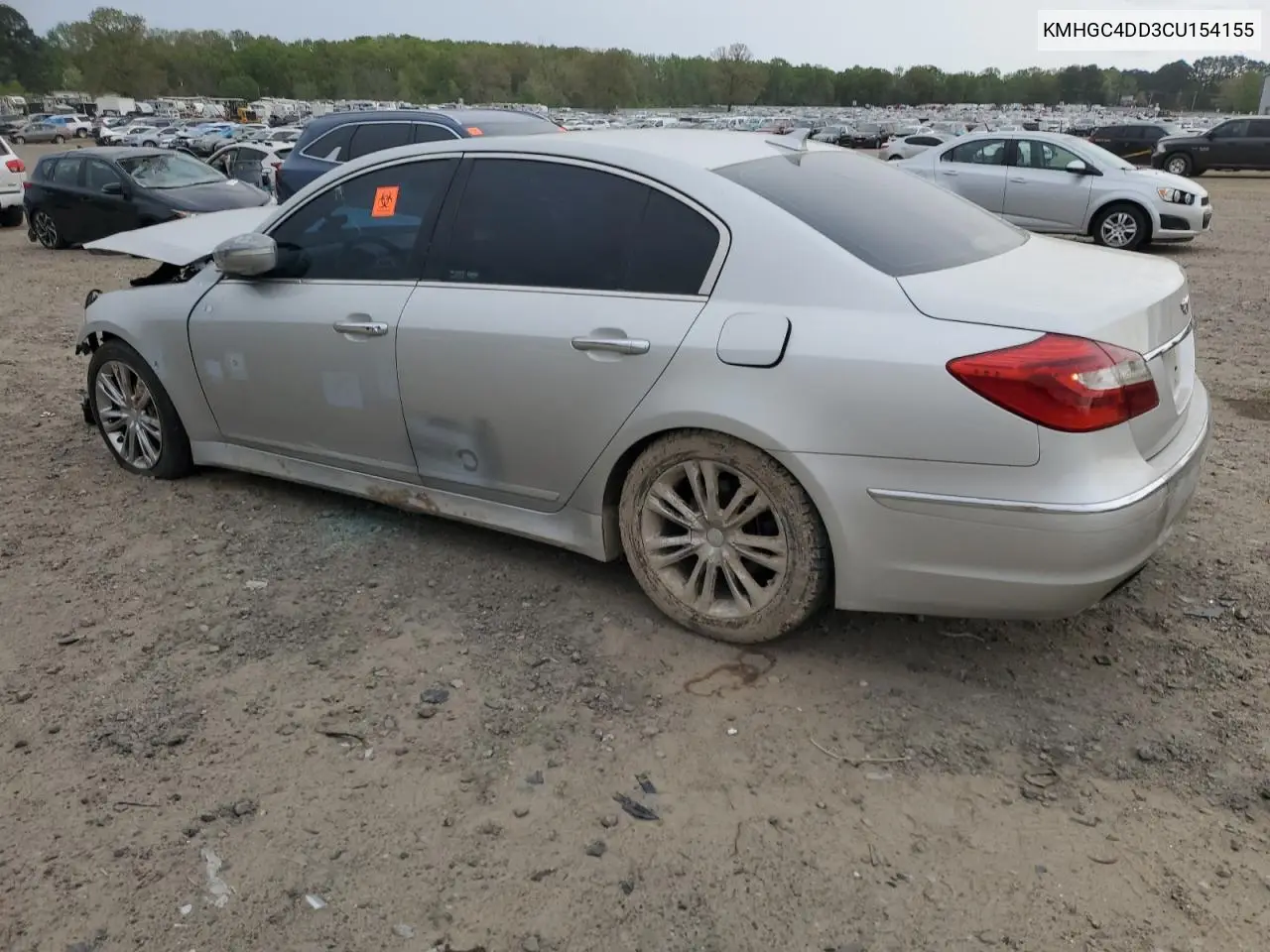 2012 Hyundai Genesis 3.8L VIN: KMHGC4DD3CU154155 Lot: 51627035
