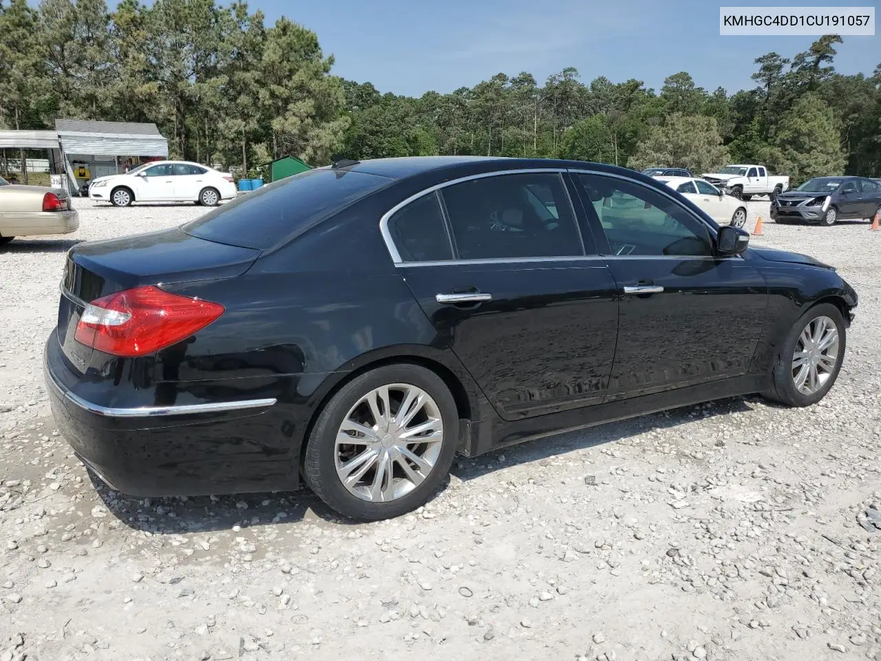 2012 Hyundai Genesis 3.8L VIN: KMHGC4DD1CU191057 Lot: 52620085