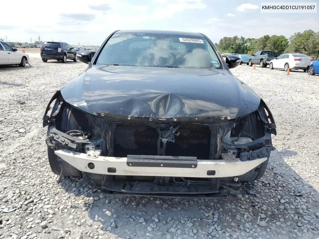 2012 Hyundai Genesis 3.8L VIN: KMHGC4DD1CU191057 Lot: 52620085