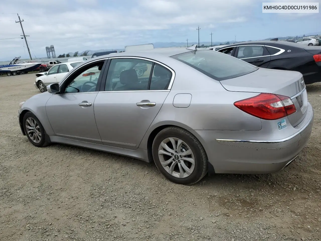 2012 Hyundai Genesis 3.8L VIN: KMHGC4DD0CU191986 Lot: 53754175