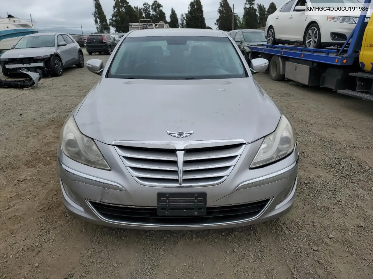 2012 Hyundai Genesis 3.8L VIN: KMHGC4DD0CU191986 Lot: 53754175