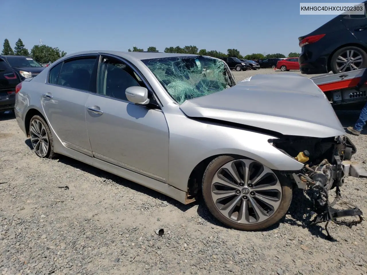 2012 Hyundai Genesis 5.0L VIN: KMHGC4DHXCU202303 Lot: 54987435