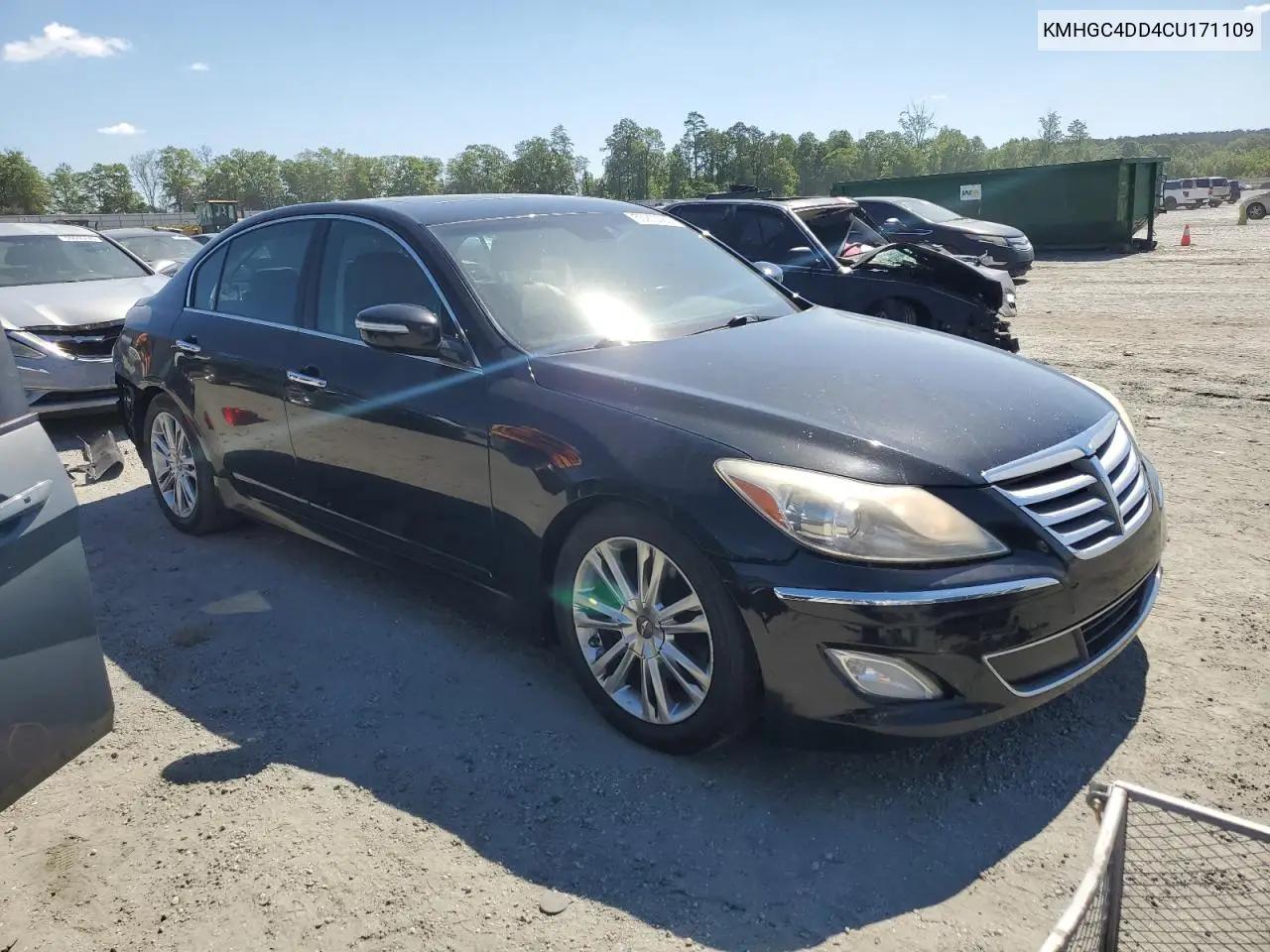 2012 Hyundai Genesis 3.8L VIN: KMHGC4DD4CU171109 Lot: 55910085
