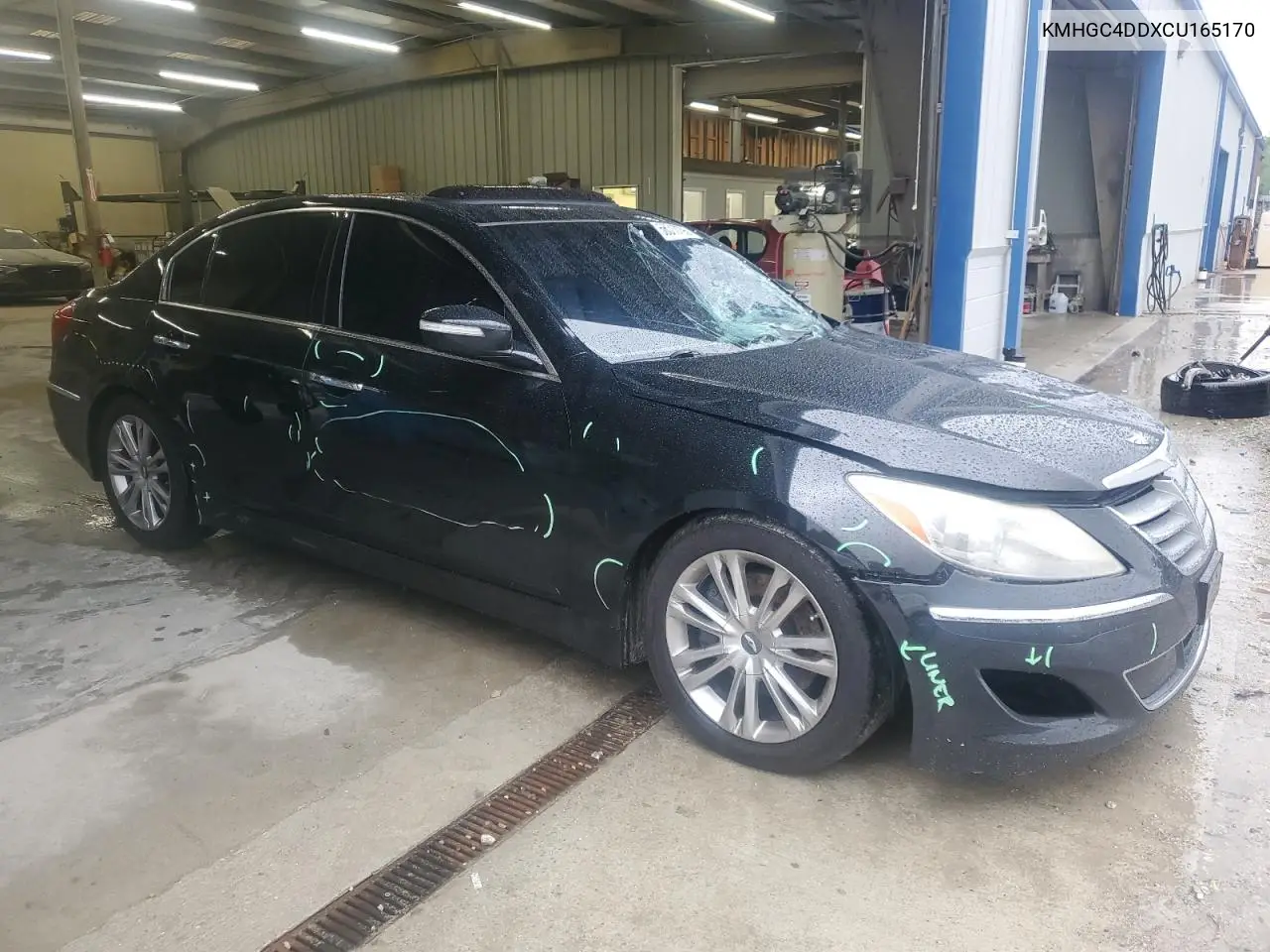 2012 Hyundai Genesis 3.8L VIN: KMHGC4DDXCU165170 Lot: 56313795