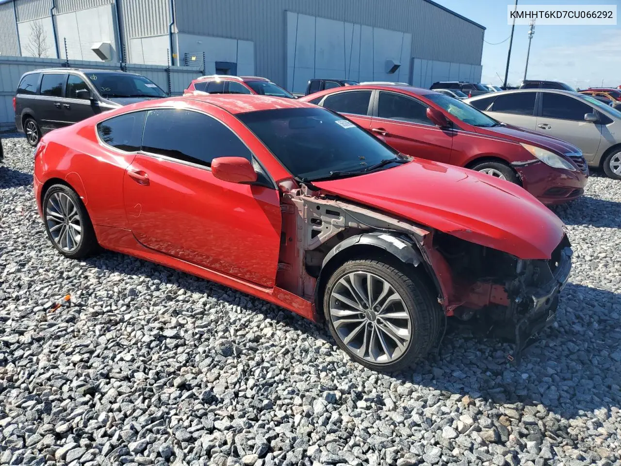 2012 Hyundai Genesis Coupe 2.0T VIN: KMHHT6KD7CU066292 Lot: 56502995