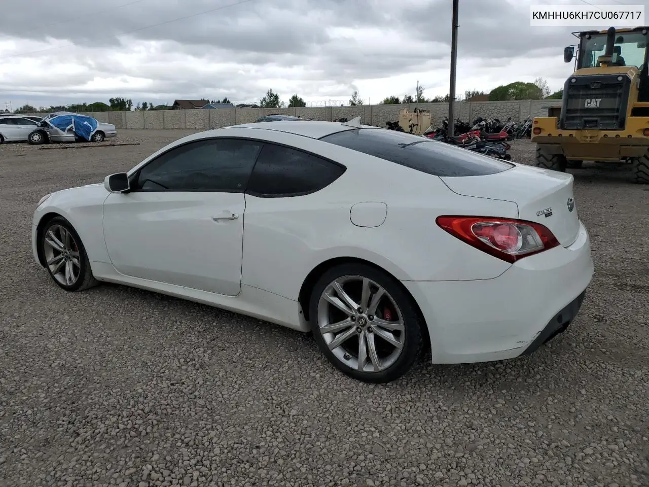2012 Hyundai Genesis Coupe 3.8L VIN: KMHHU6KH7CU067717 Lot: 57170255