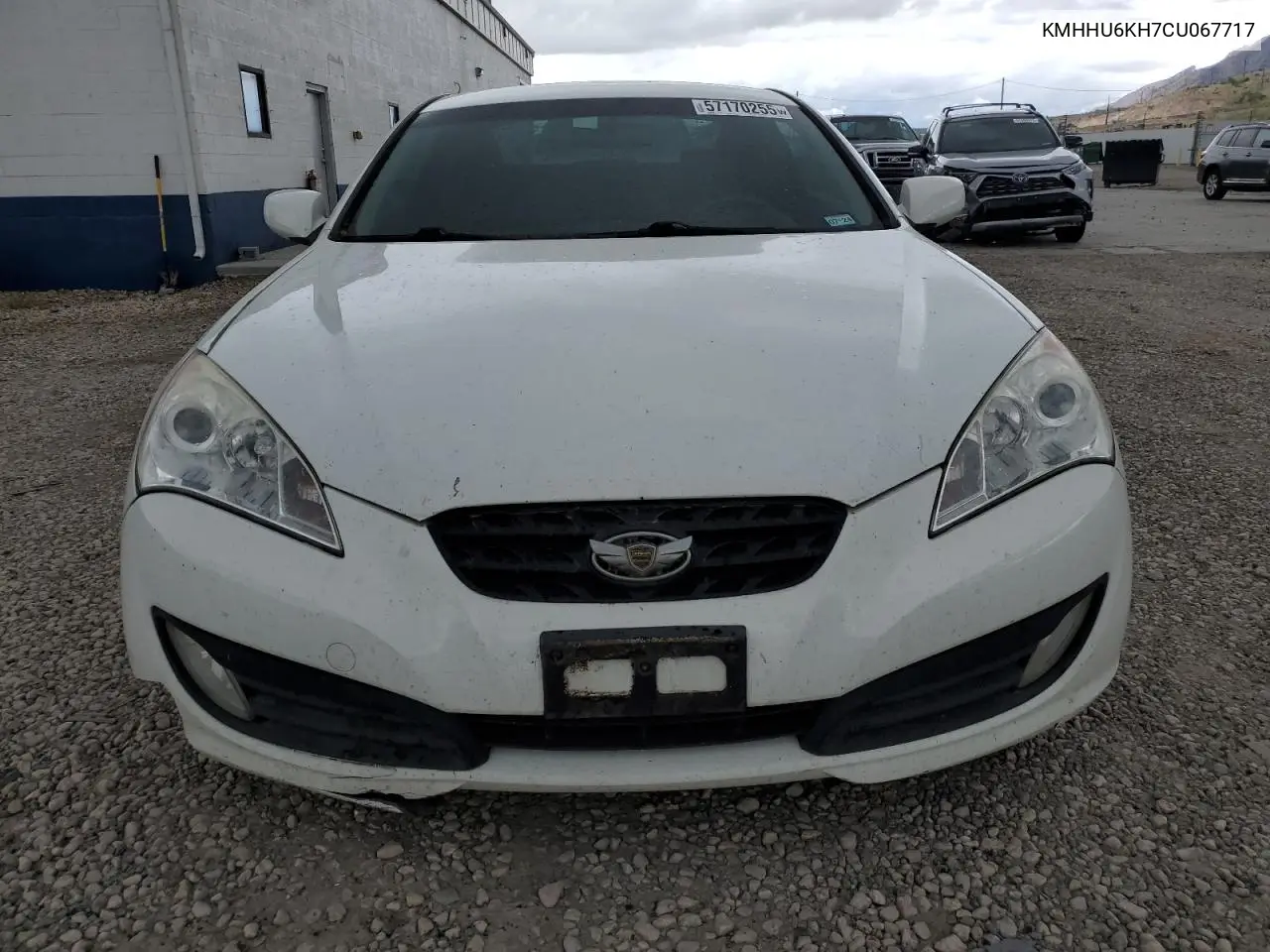 2012 Hyundai Genesis Coupe 3.8L VIN: KMHHU6KH7CU067717 Lot: 57170255
