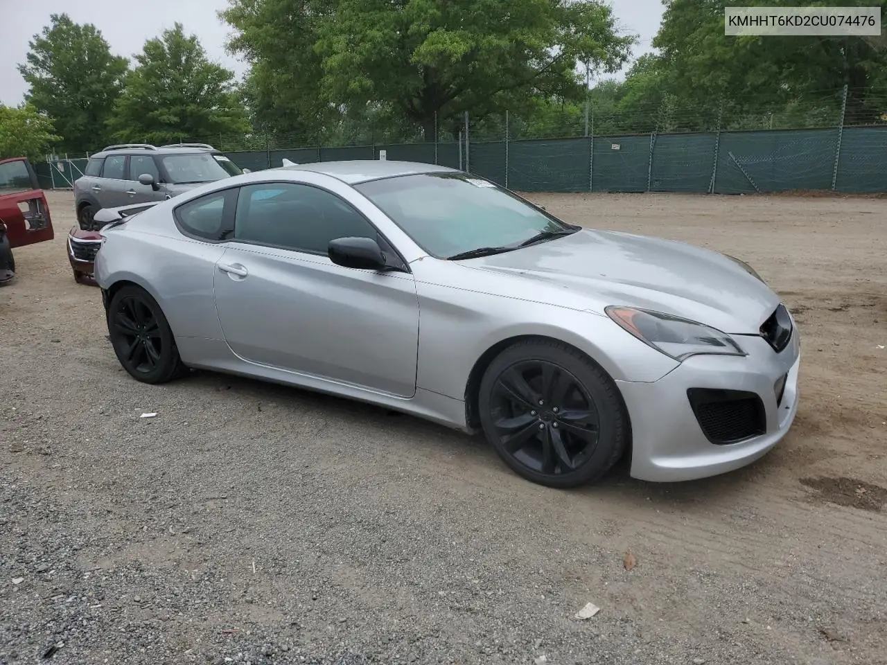 2012 Hyundai Genesis Coupe 2.0T VIN: KMHHT6KD2CU074476 Lot: 62347315