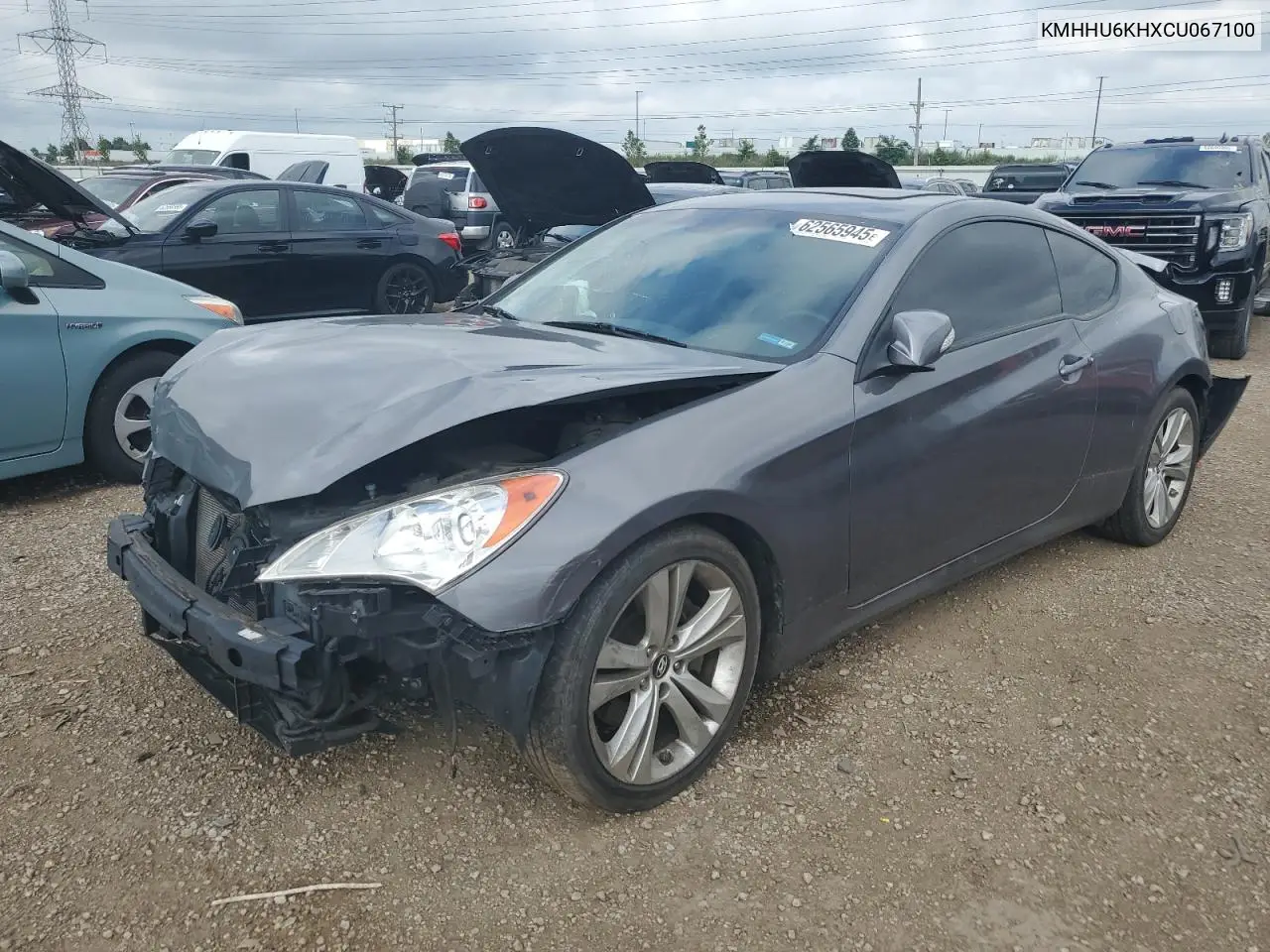 2012 Hyundai Genesis Coupe 3.8L VIN: KMHHU6KHXCU067100 Lot: 62565945