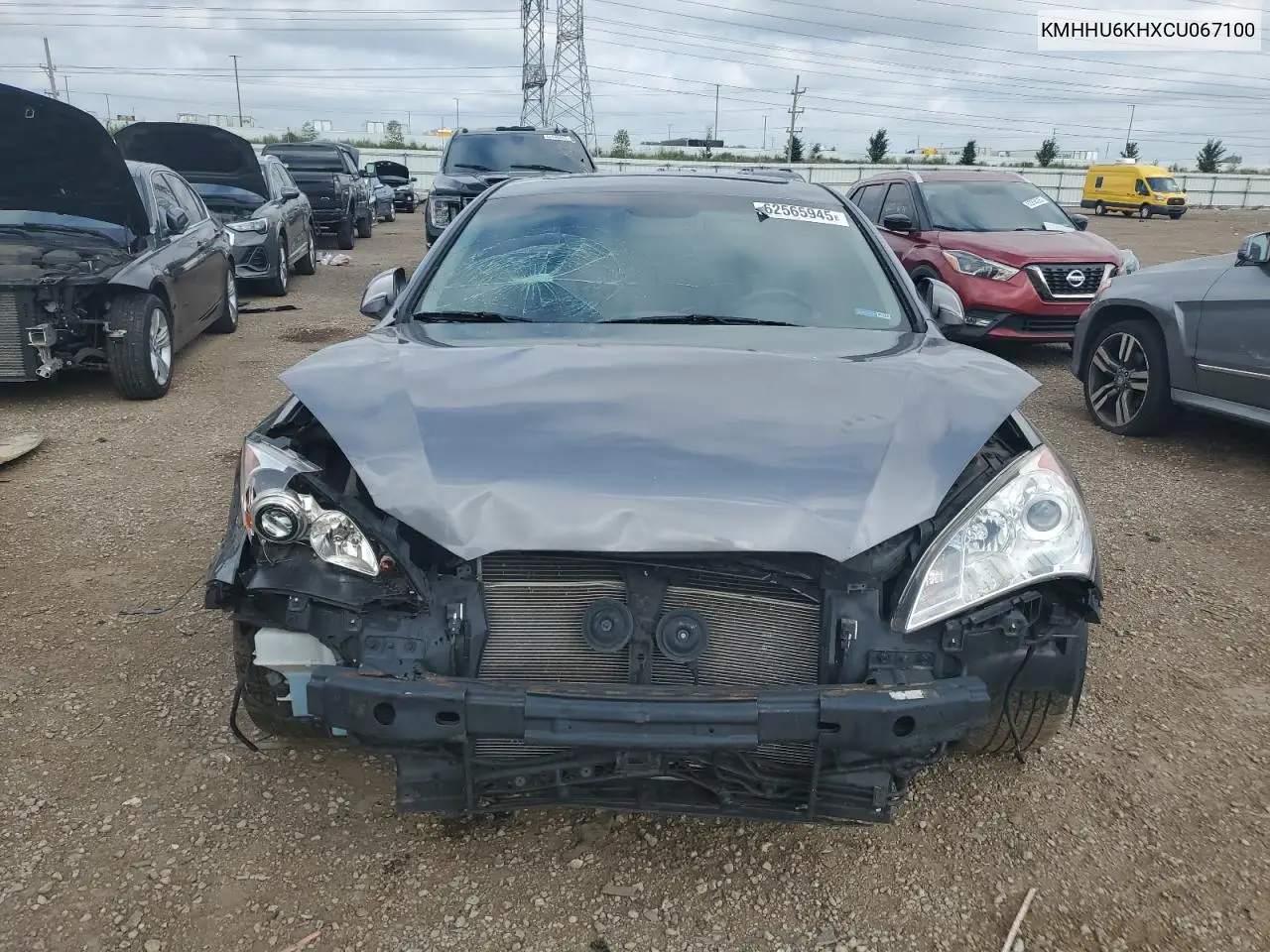 2012 Hyundai Genesis Coupe 3.8L VIN: KMHHU6KHXCU067100 Lot: 62565945