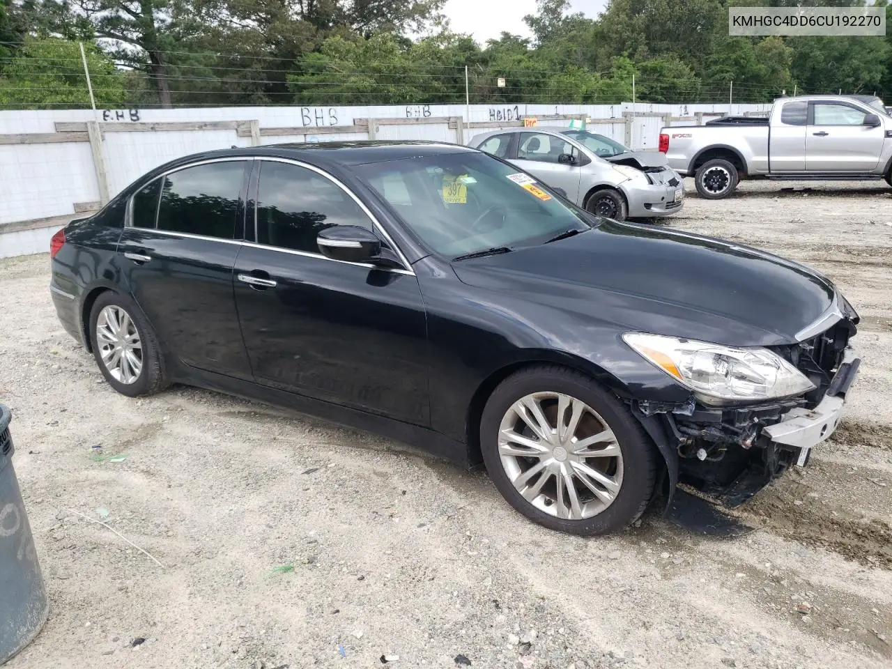2012 Hyundai Genesis 3.8L VIN: KMHGC4DD6CU192270 Lot: 63820135