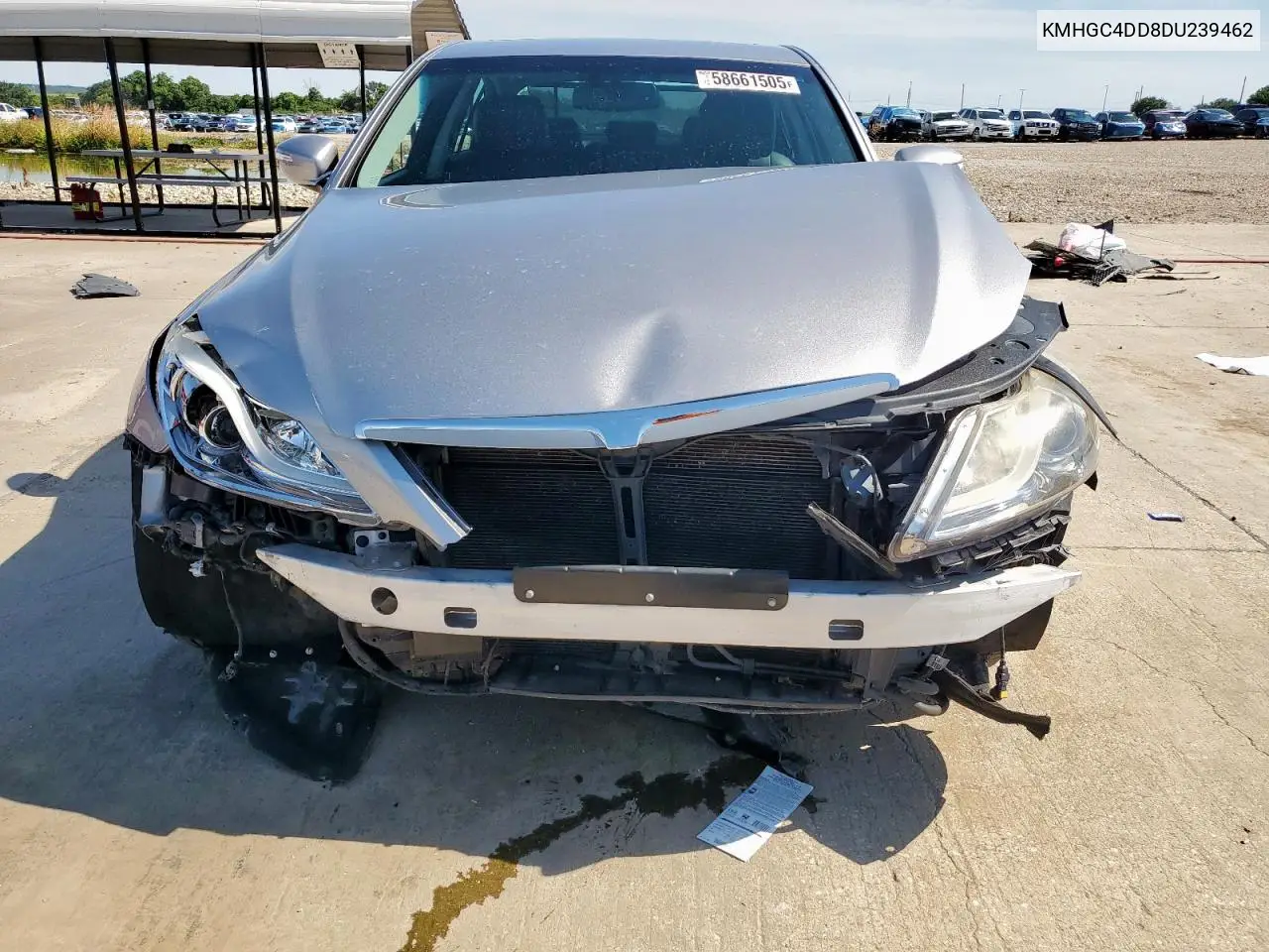 2013 Hyundai Genesis 3.8L VIN: KMHGC4DD8DU239462 Lot: 58661505