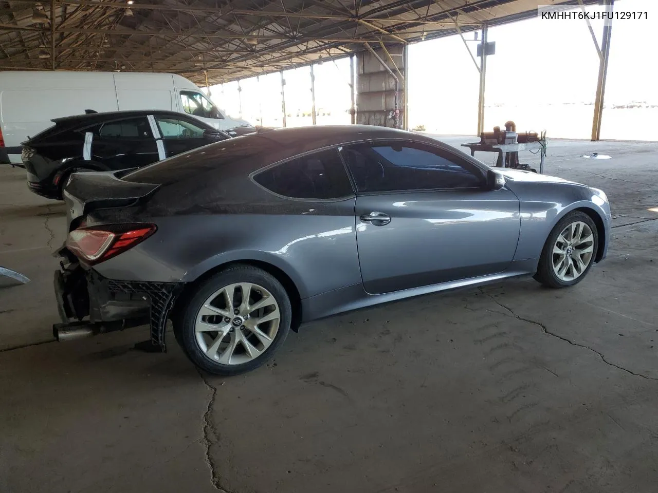 2015 Hyundai Genesis Coupe 3.8L VIN: KMHHT6KJ1FU129171 Lot: 43657235
