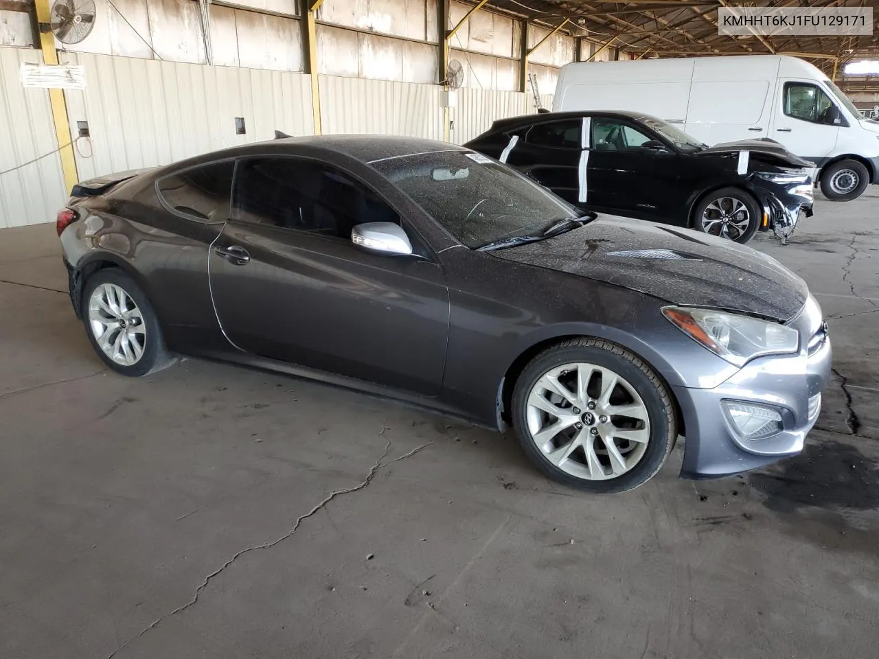 2015 Hyundai Genesis Coupe 3.8L VIN: KMHHT6KJ1FU129171 Lot: 43657235