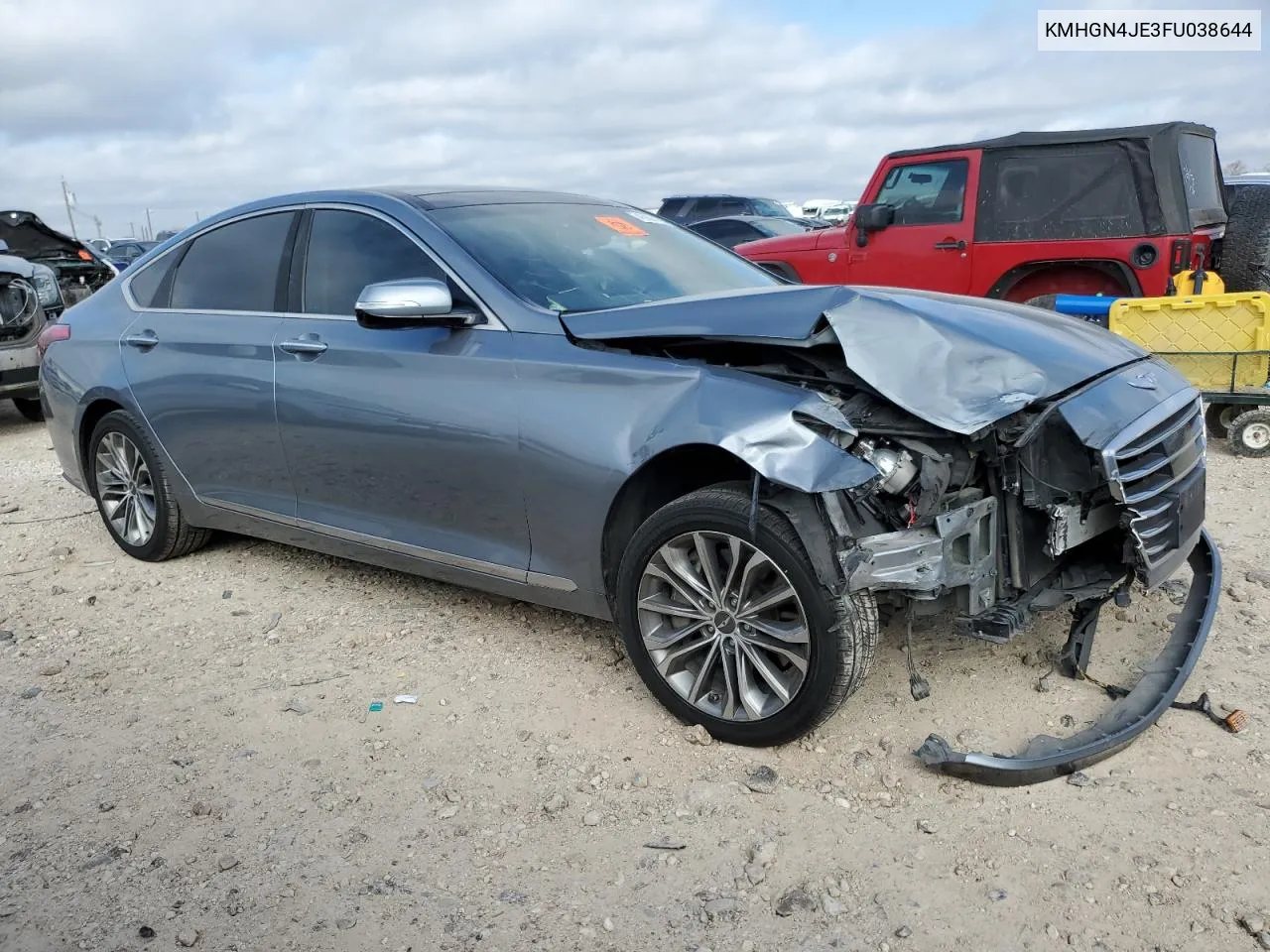 2015 Hyundai Genesis 3.8L VIN: KMHGN4JE3FU038644 Lot: 43924125