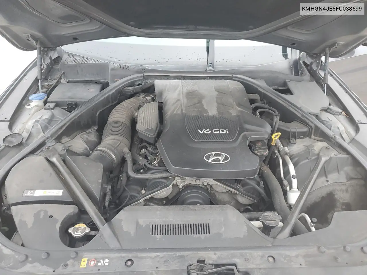 2015 Hyundai Genesis 3.8L VIN: KMHGN4JE6FU038699 Lot: 45662934