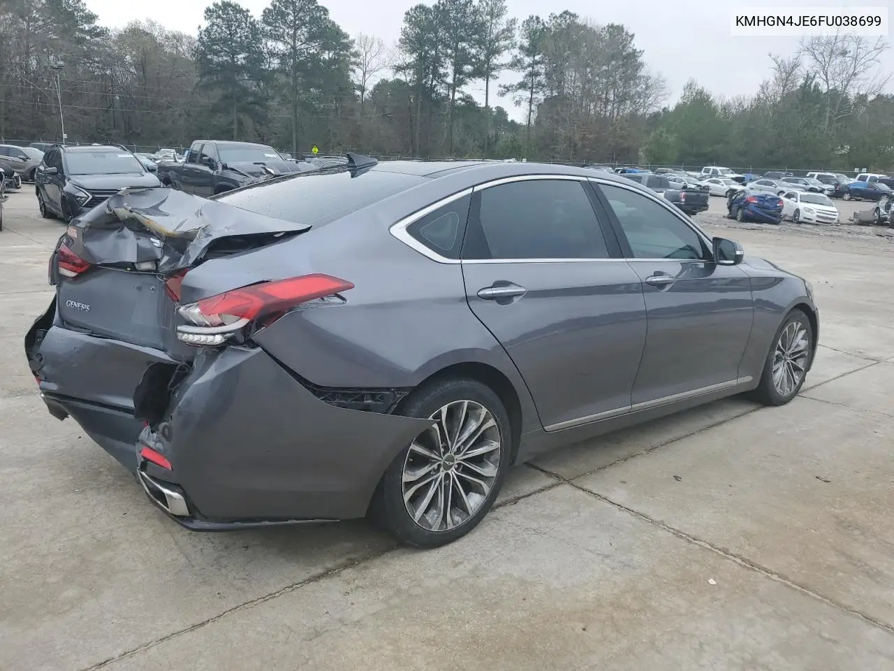 2015 Hyundai Genesis 3.8L VIN: KMHGN4JE6FU038699 Lot: 45662934