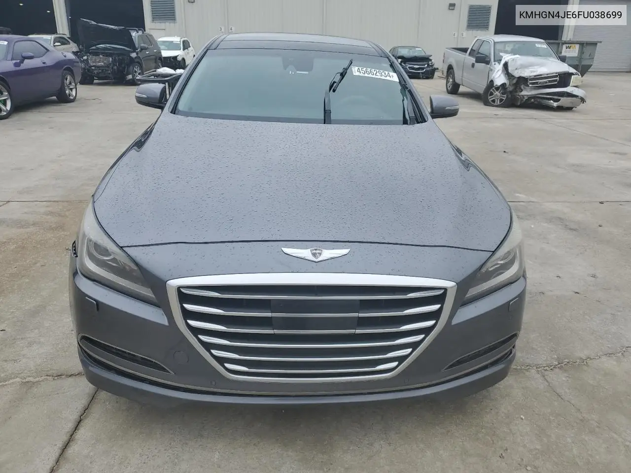2015 Hyundai Genesis 3.8L VIN: KMHGN4JE6FU038699 Lot: 45662934