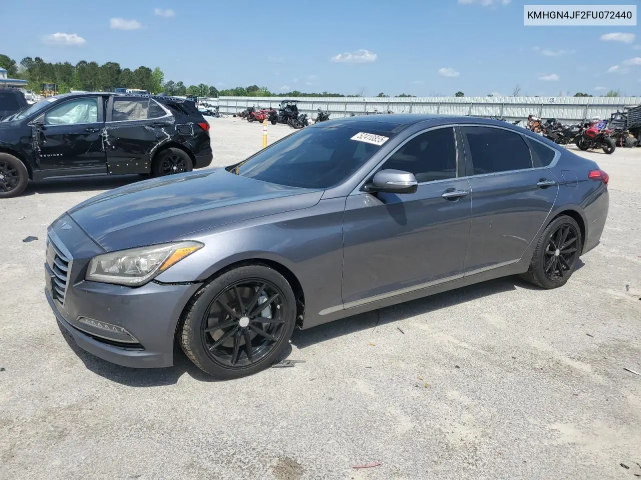 2015 Hyundai Genesis 5.0L VIN: KMHGN4JF2FU072440 Lot: 52410855