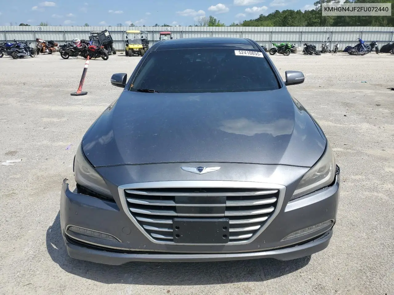 2015 Hyundai Genesis 5.0L VIN: KMHGN4JF2FU072440 Lot: 52410855