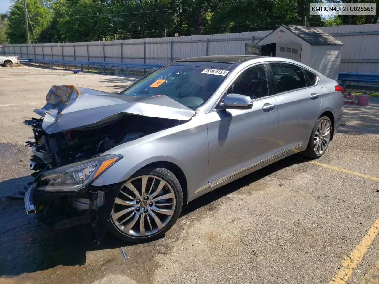 2015 Hyundai Genesis 5.0L VIN: KMHGN4JF2FU025666 Lot: 53066155