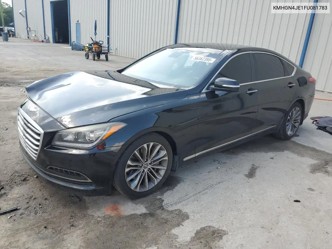 2015 Hyundai Genesis 3.8L VIN: KMHGN4JE1FU081783 Lot: 56362395