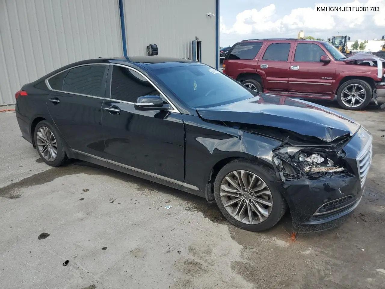 2015 Hyundai Genesis 3.8L VIN: KMHGN4JE1FU081783 Lot: 56362395