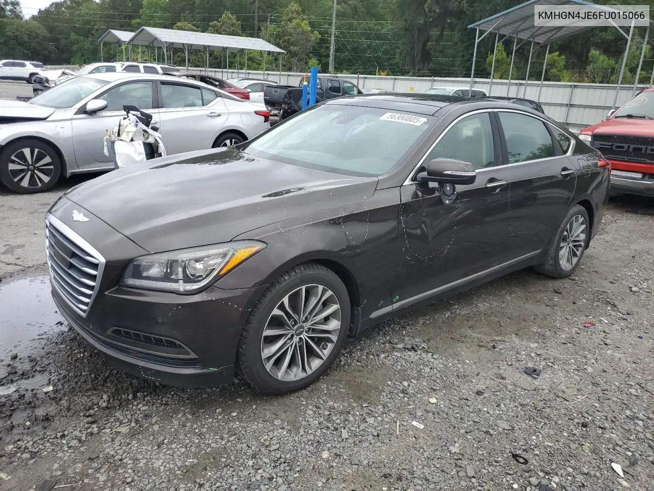 2015 Hyundai Genesis 3.8L VIN: KMHGN4JE6FU015066 Lot: 56380805