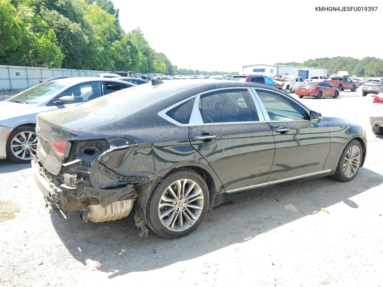 2015 Hyundai Genesis 3.8L VIN: KMHGN4JE5FU019397 Lot: 56640805
