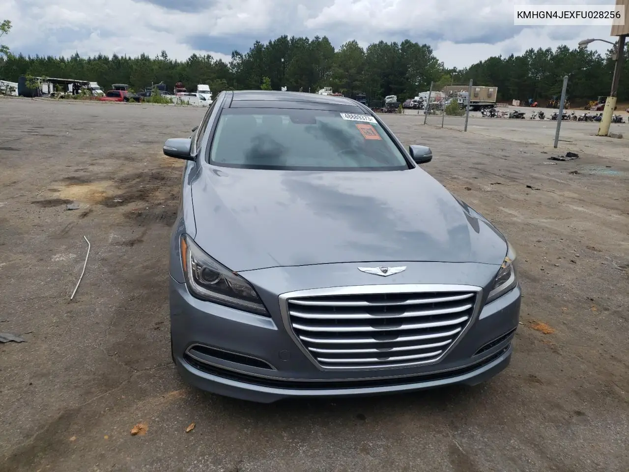 2015 Hyundai Genesis 3.8L VIN: KMHGN4JEXFU028256 Lot: 57226265