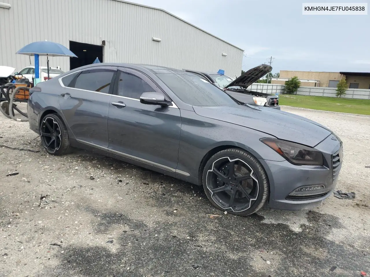 2015 Hyundai Genesis 3.8L VIN: KMHGN4JE7FU045838 Lot: 59280205